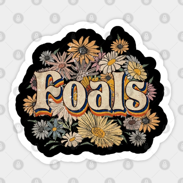 Personalized Foals Name Birthday Cab 70s 80s 90s Styles Sticker by Friday The 13th